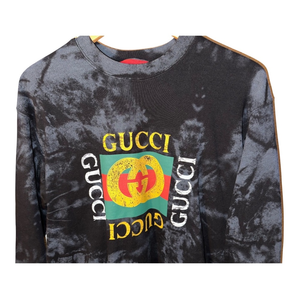 GUCCI Loved Studded Embroidered Sweatshirt M - Picture 3 of 15